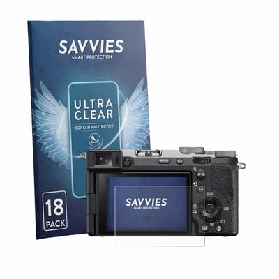 Savvies - Screenprotector voor Sony A7C II - Folie Beschermfolie transparant 18 Stuks