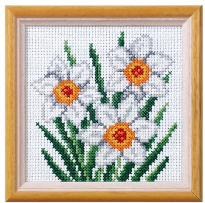 Voorbedrukt Borduurpakket - Bloem