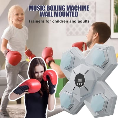 Muziek Boksmachine - Wand Boksen Trainer - Indoor Fitness Training - Ritmische Lichtsynchronisatie - 33.5x33.5x5.5cm