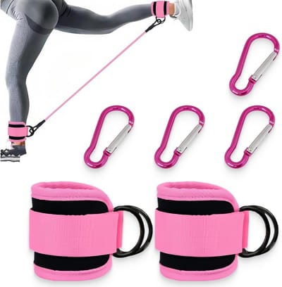 2 x Enkele Lussen voor Katrollen, Enkelsluitingen voor Fitness, Ideaal voor Gym en Thuisworkouts