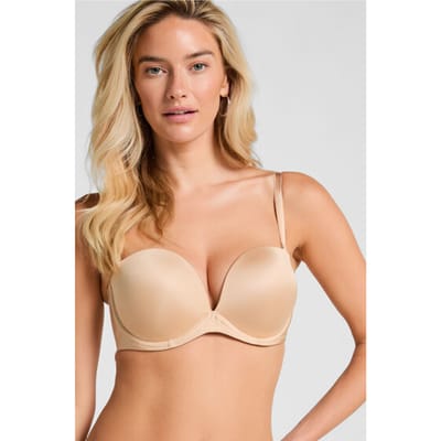 Hunkemöller Voorgevormde strapless maximizer beugel bh Beige