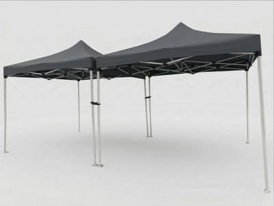 VDD - Partytent Easy Up - Paviljoen - Opvouwbaar Draagbaar - Evenementen Tent - Camping - Waterdicht - Met Draagtas - Grijs - 3 x 6m - set van 2