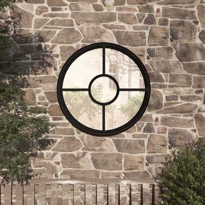 Vidaxl Lustre de Jardin, Noir, 40X4 Cm, Cadre Rond en Fer