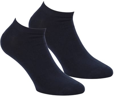 Boru Bamboo - Sneaker Sokken - Navy - 40-46 - Bamboe Sokken - 2-Pack -Naadloos - Hypoallergeen - Anti-Bacterieel - Unisex - 2303