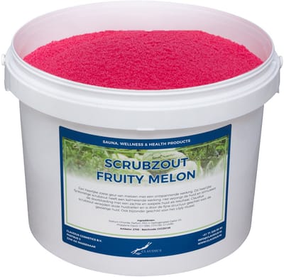 Scrubzout Fruity melon - 20 KG - Hydraterende Lichaamsscrub