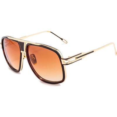 Qualité Qualité Élégant Lunettes de Soleil Extérieur Miroir Grenouille Double Poutre Décoration Lunettes Lunettes de Soleil pour Hommes Premium