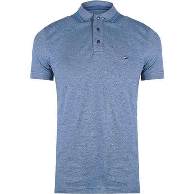 Tommy Hilfiger Heren Vervaagde Poloshirt (Indigo)