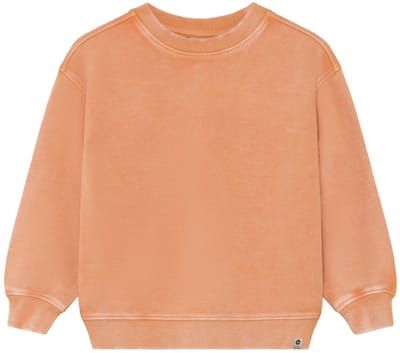 DAILY7 Oversized Sweater Backprint Truien & Vesten Jongens - Sweater - Hoodie - Vest- Oranje - Maat 92