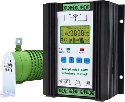 Hybride Laadregelaar - Zonne Wind - Energie Beheer - MPPT Boost Technologie - 12V 24V 48V - Zwart