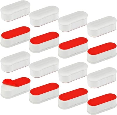 Toiletbril bumpers - Stoel verhogers - Bescherming en stabiliteit - Sterke zelfklevende pad - 16 stuks - Wit