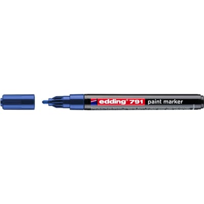 Paintmarker edding 791 op alcoholbasis 1-2mm blauw
