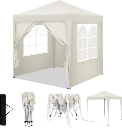 Tuinpaviljoen - Tuinluifel - Zonnescherm - Roestbestendig - UV-bescherming - 2m x 2m x 2,4m