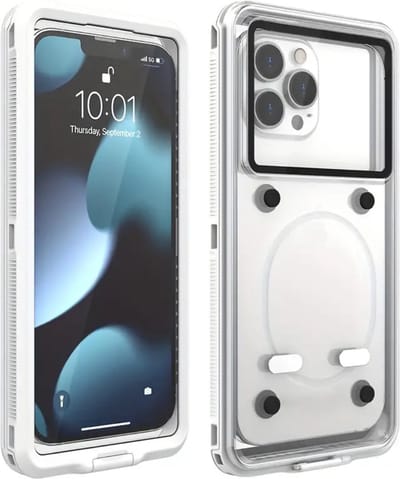Bovista Waterdichte Telefoonhoesjes - Waterdicht Telefoonzakje - Waterproof Festival Opbergtasje - Documententasje - Waterbestendig - Wit