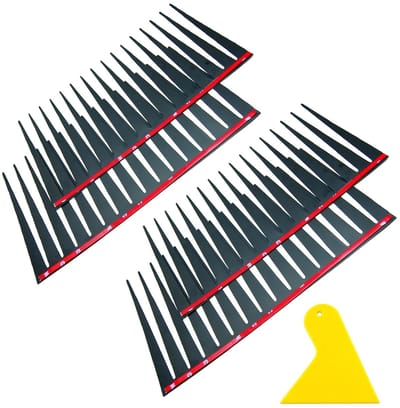 Dailygoods- Autowimperstickers 3D - Zwart - Decoratieve Autostickers - Grappige Voertuigen - Carrosseriestickers - Inclusief Schraper