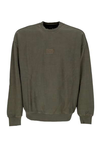 Mannen Crewneck Fleece Hunter Green