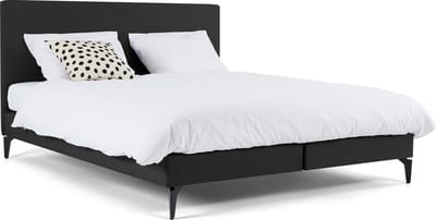Maxi Boxspring Cisano met Silver Pocket Deluxe Foam matras - 120 x 200 cm - dark grey