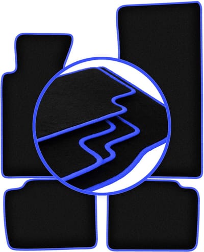 CARLUX-BLUE automatten voor: BMW 5 E34 sedan, stationwagen, Touring (1988-1994)