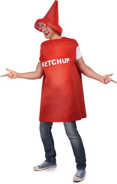 Ketchup fles kostuum voor volwassenen - Verkleedkleding - One size