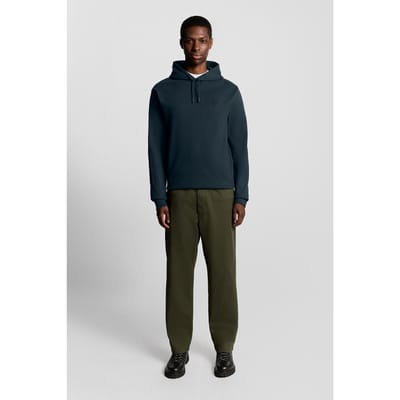 Lyle & Scott Interlock Pullover Hoodie Carbon Taglia: XS | Felpe con cappuccio Outlet | Uomo