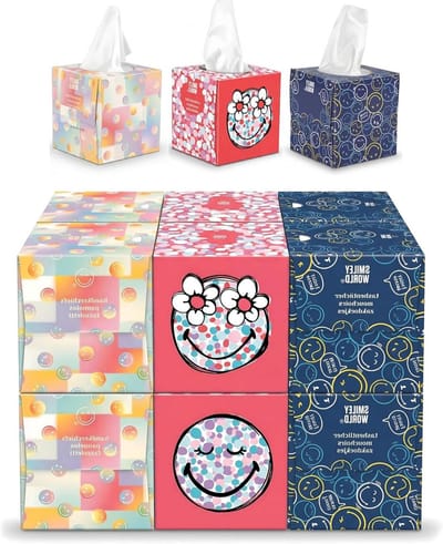 Zachte Neusdoekjes - Papieren zakdoekjes - Dagelijks Comfort - Huidvriendelijk Getest - 576 Vel - Meerdere Designs