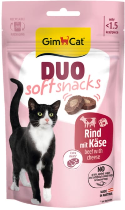 Gimcat Duo Snacks - Kattensnack - Rund Kaas 50 g