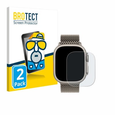 BROTECT - Screenprotector voor Apple Watch Ultra / Ultra 2 / Ultra 3 (49 mm) - Folie Beschermfolie matte 2 Stuks
