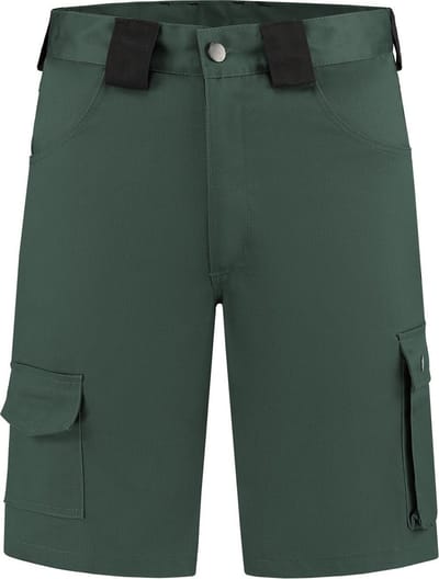 EM Workwear Bermuda Korte Werkbroek kat/pol Flessengroen - Maat 42