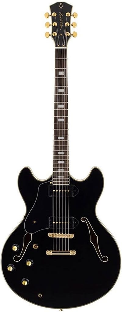 Sire H7VL Linkshandige Semi-Hollow Elektrische Gitaar Black