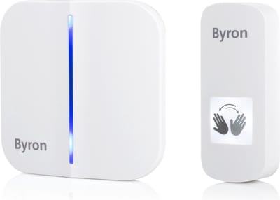 Byron DBY-23441 - Deurbel Draadloze set - Touchfree - 100m bereik - Wit