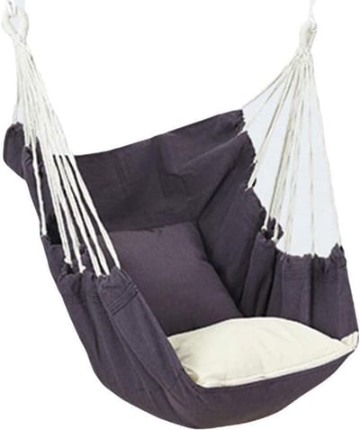 Hangstoel - Schommelstoel - Buiten Ontspannen - Gedempte zitting - 130x100cm - Donker Paars