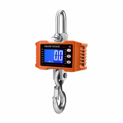 2000kg Digitale Kraanweegschaal - Zware Hangweegschaal met LCD-scherm, Werkt op Batterijen