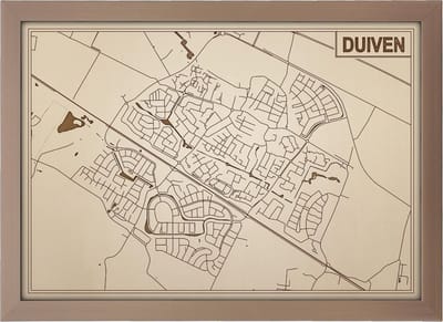 Decoratief Beeld - Houten Van Duiven - Hout - Bekroned - Bruin - 21 X 30 Cm