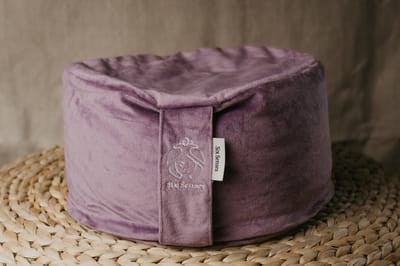 Six Senses - Meditatiekussen - Meditatiepoef - Roze - Fluweelzacht met boekweit kaf - Met hoes