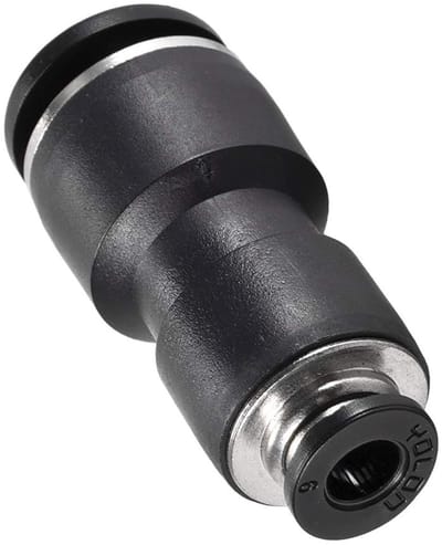 Dailygoods- Fitting Snel Te Installeren - Pneumatische Connector - Luchtslang Connector - 12mm/6mm Union - Duurzaam Kunststof - 360° Rotatable - Slangconnector