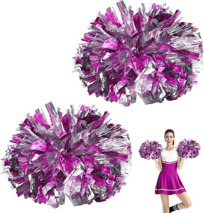 Set van 2 Cheerleader Poms voor Cheerleading, Sportevenementen en Danscompetities