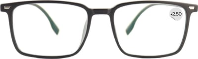 Montour Leesbril - COLE - plus 2.50 - Vierkant Model - Zwart Matt - Dames - Heren - Unisex