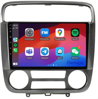 CarPlay autoradio geschikt voor Honda Stream (2000 t/m 2006) | 9 inch | Android 13 | Draadloos Apple CarPlay & Android Auto | 2GB + 32GB | QuadCore processor | Denago DNG-A138 | 2025 model | 2000 2001 2002 2003 2004 2005 2006 | Bluetooth & Wifi