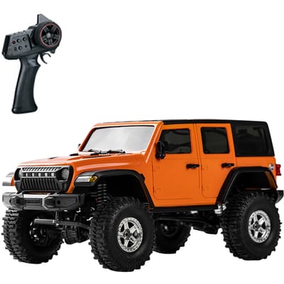 Voiture télécommandée 2.4GHz 1/18, camion tout Terrain télécommandé, voiture tout-terrain 4WD, véhicule cadeaux pour 1 battery orange