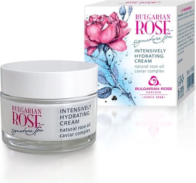 Intensively hydrating cream Signature Spa | 50 ml | Intensief hydraterende dagcrème met jojoba olie, kaviaar complex en 100% natuurlijke Bulgaarse rozenolie en rozenwater