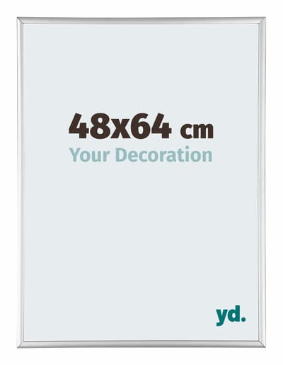 Your Decoration - Puzzellijst 48x64 cm - Zilver Hoogglans - Puzzellijst 500-1000 stukjes - Aluminium Fotolijst - Kent