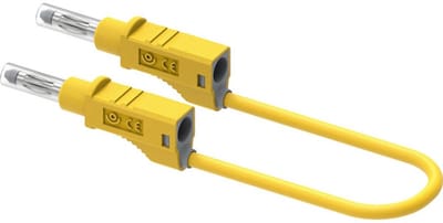 Electro PJP 2210/600V-CD1-50J Meetsnoer Bananenstekker 4 mm 50 cm Geel 1 stuk(s)