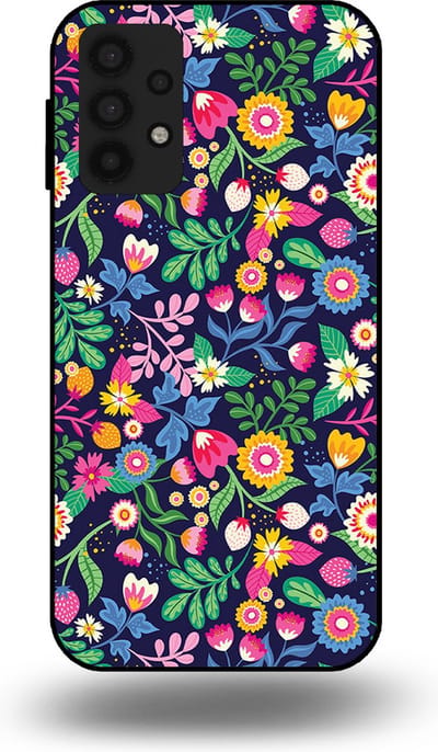 Smartphonica Telefoonhoesje geschikt voor Samsung Galaxy A32 5G met bloemen opdruk - TPU backcover case flower design geschikt voor Samsung Galaxy A32 5G