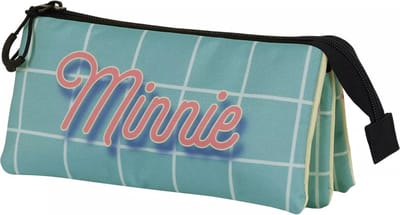 Karactermania - Disney - Minnie Mouse - Cheese-FAN Triple Roletui - Potloden etui - Pennenetui 2.0 - Blauw