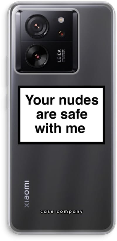 Case Company® - Hoesje geschikt voor Xiaomi 13T Pro hoesje - Safe with me - Soft Cover Telefoonhoesje - Bescherming aan alle Kanten en Schermrand