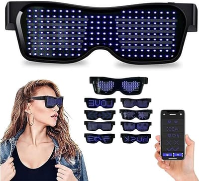 Luminous LED Zonnebril voor Feesten, Concerten en Halloween - Verstelbare Glazen met Flitsende Lichten voor Nachtclubs en Verjaardagen