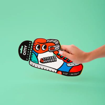OMY - Sticker by Number - Street - stickerboek - sticker op nummer - Activiteitenboek - 6+ jaar