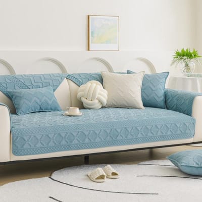 Bankkussen Herfst en Winter Pluche Antislip Hoes Stof Nieuw Licht Luxe Zitkussen High-end Diamantruit Leer Bankhoes 70*70cm