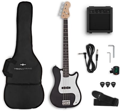 VISIONSTRING Basgitaarpakket, Zwart