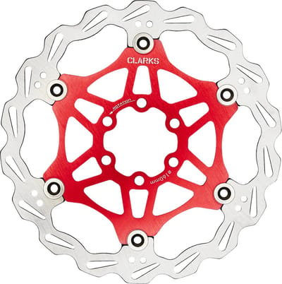 Clarks Lightweight Disc-Rotor 6-voudig, red Diameter 180mm