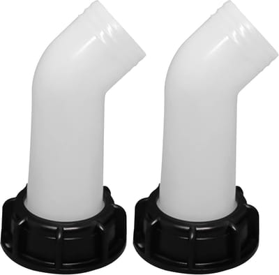 IBC uitloopstukken - Tank adapter - Regenton vullen - Duurzaam PP materiaal - 2 stuks - Meerkleurig